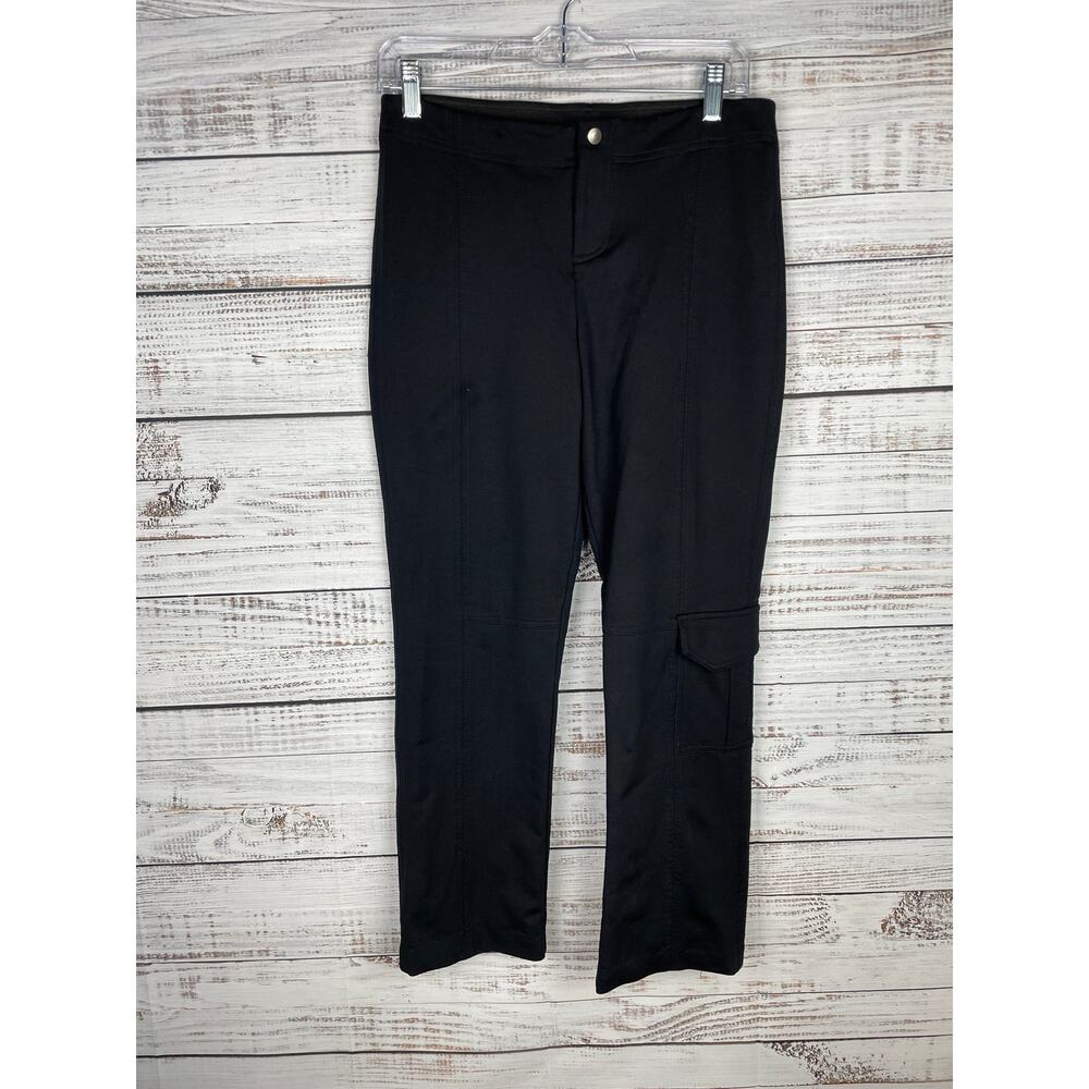 Equestrian Black Nylon Blend Horse Riding Pants Britches Small Stretch Cargo